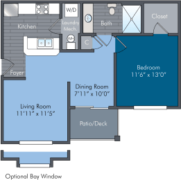 Astoria II Floor Plan at Abberly Square Apartment Homes, Waldorf, Maryland