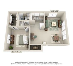  Floor Plan 1 Bed