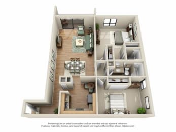  Floor Plan 2 Bed 2 Bath A