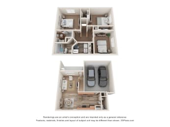  Floor Plan 3 Bedrooms, 2.5 Bathrooms