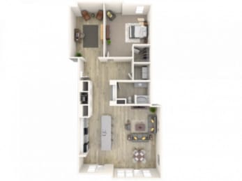 1G Floor Plan at Lofts at Zebulon, Macon, Georgia