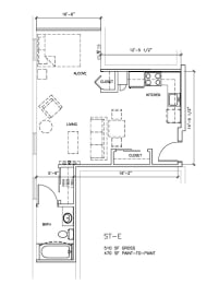 Stone Arch II Floorplan, Minneapolis, Minnesota
