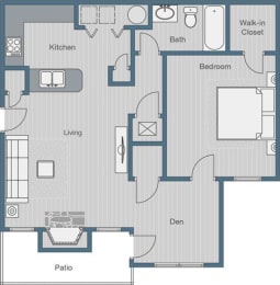 Crossroads Floor Plan at SoCO Apartments at Vinings, Smyrna, GA, 30080