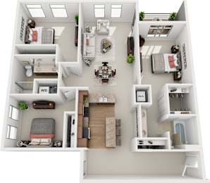  Floor Plan 3B