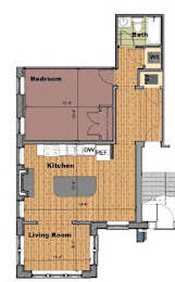  Floor Plan 1 Bedroom