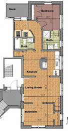  Floor Plan Two Bedroom