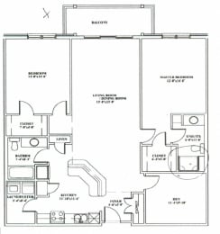2 bed, 2 bath, open concept apartments with washer-dryer at Baker Arms & Wexford Apartments in Dartmouth, NS