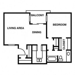One Bed/One Bath at Ventana at The Lake, Hendersonville, TN 37075.