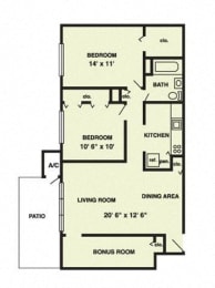 B5 Floor Plan at The Palms, Charleston