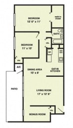 B6 Floor Plan at The Palms, South Carolina