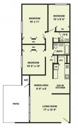 C1 Floor Plan at The Palms, South Carolina, 29407