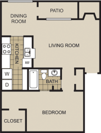 A3 Floor Plan at Lexington on the Green, Raleigh, North Carolina