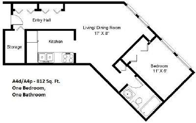  Floor Plan 1 BEDROOM (A4)