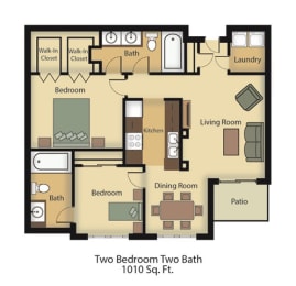  Floor Plan 2 Bed
