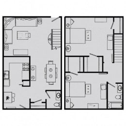  Floor Plan Townhome (L)