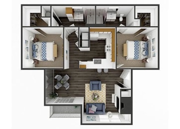 2 bedroom apartment floor plans