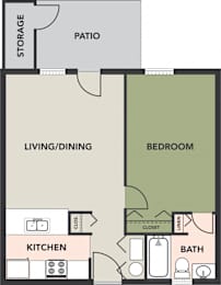 1-Bedroom, 1-Bath