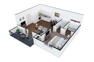 1 bed 1 bath B at Sanctuary Apartments & Townhomes, Augusta