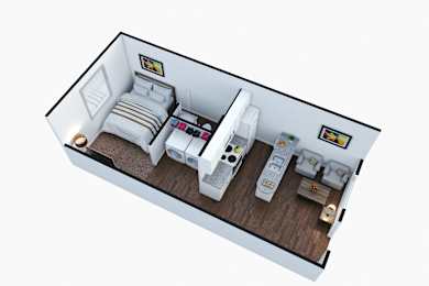 1 bed 1 bath A at Sanctuary Apartments & Townhomes, Augusta, Georgia