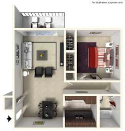 1 bedroom 1 bath