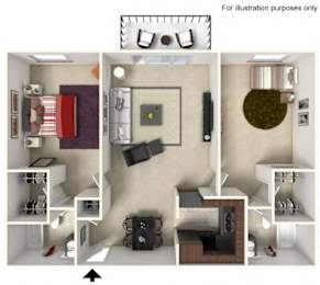 2 bedroom 2 bath