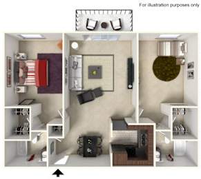 2 bedroom 2 bath