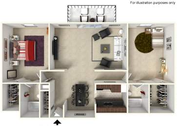 2 bedroom 2 bath
