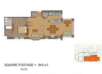  Floor Plan 1 Bedroom