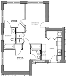  Floor Plan 2 Bedroom Style Q