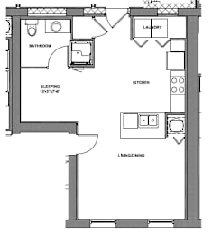  Floor Plan Studio Style C