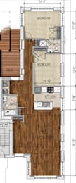  Floor Plan 2 bedroom