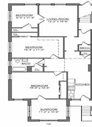  Floor Plan 2 Bedroom
