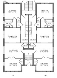 Floor Plan 1 Bedroom