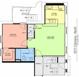  Floor Plan 1 Bedroom