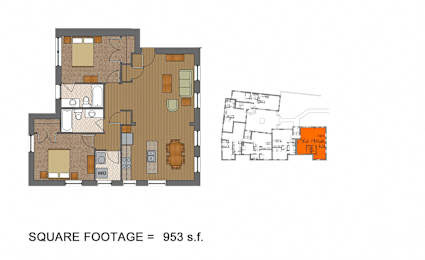  Floor Plan 2 Bedroom
