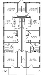  Floor Plan 2 Bedroom