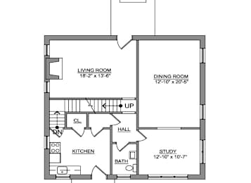  Floor Plan 6261 Cates - Single Family House