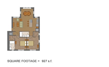  Floor Plan 2 Bedroom