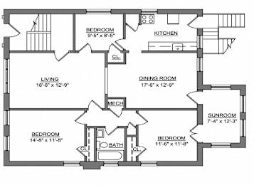  Floor Plan 3 Bedroom