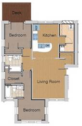  Floor Plan 2 Bedroom