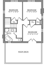  Floor Plan 7020 Pershing - 3 Bed 2.5 Bath Single Family