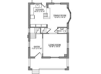  Floor Plan 6629 Washington - 3 Bed 1.5 Bath Single Family