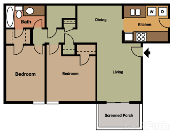 Floor Plan Two Bedroom