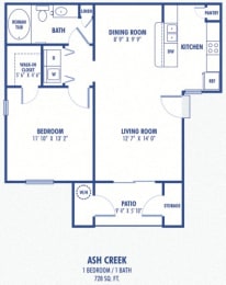 Ash Creek 1 Bedroom at Copper Creek Apartments, Nevada