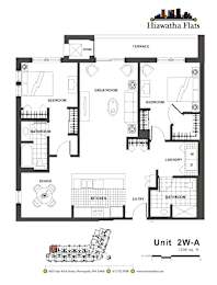 2d floorplan of a 2 bedroom, 2 bathroom unit