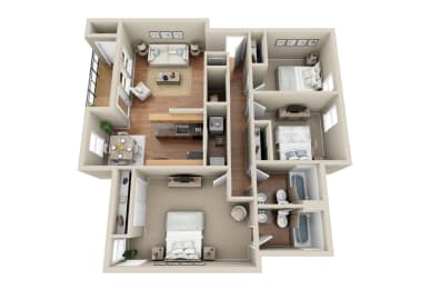  Floor Plan 3 Bedroom  2 Bathroom