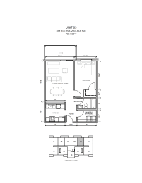 Floor Plan 1 Bedroom