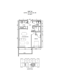  Floor Plan 1 Bedroom