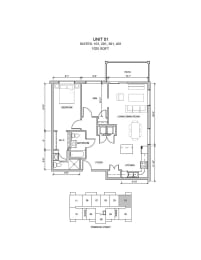  Floor Plan 2 Bedroom