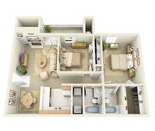 Laurelwood 2 Bedroom 2 Bathroom Apartment in Albuquerque